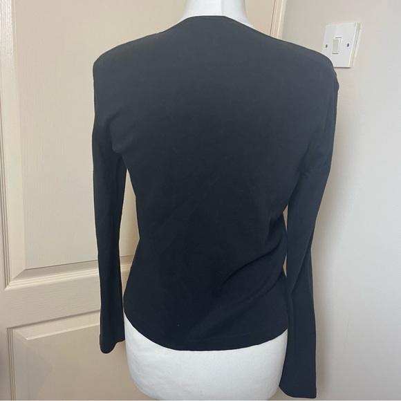 dorothy perkins Size 14 floral cardigan black long sleeves vintage y2k Red Trim - Picture 7 of 15